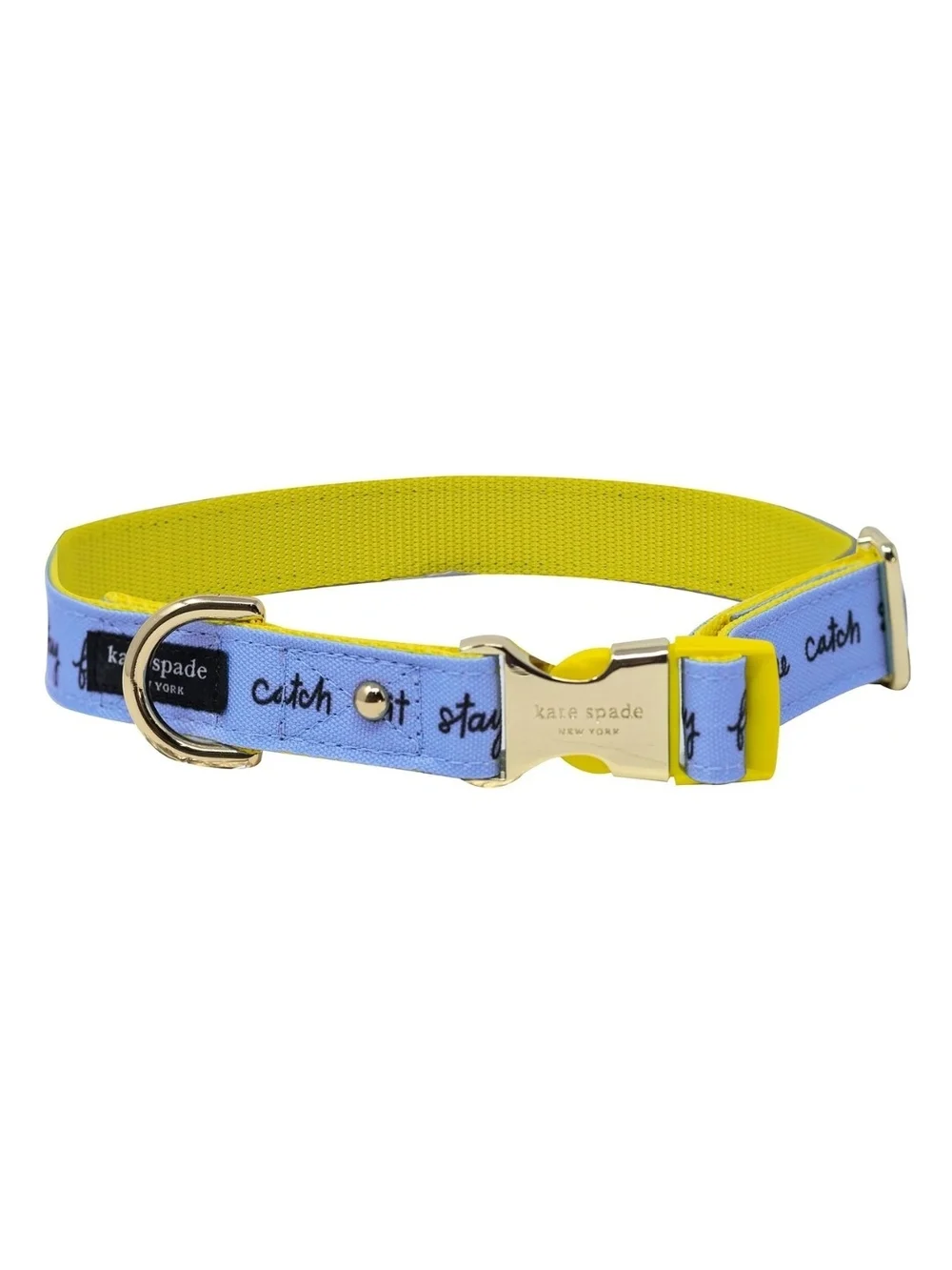 Kate Spade New York Polyester Raining Cats & Dogs Collar,Large: 15 to 24-in neck